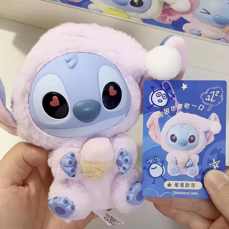 Kawaii Stitch Blind Box Bag Eat Some Thing before Sleep Series Vinyl Pendant Cute Doll Mystery Box Fluffy Doll Adult Gi